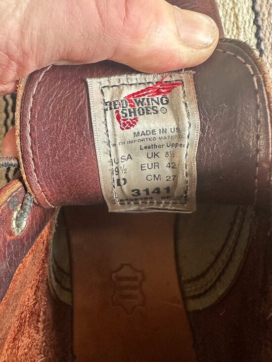 Red Wing Heritage 3141 Work Chukka Boots Men\'s 9.5 D Briar Oil Slick Made in USA
